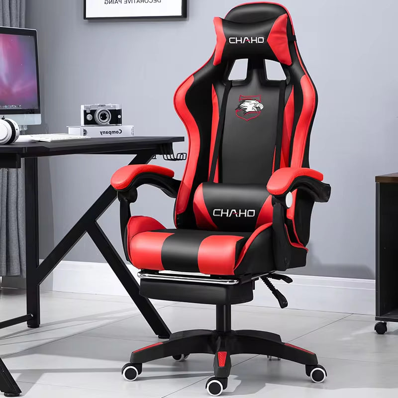 WCG Gaming Chair Computer Chair High-Quality Gaming Chair Leather Internet LOL Internet Cafe Racing Chair Office Chair Gamer New